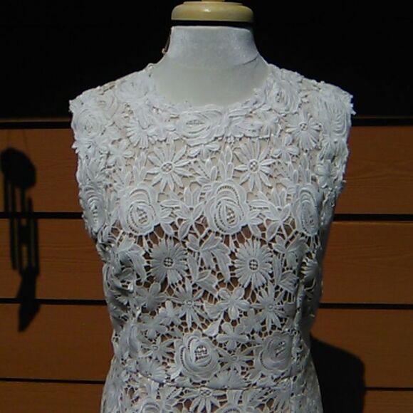 Mikael Aghal Guipure Lace Sheath Dress - Picture 8 of 14